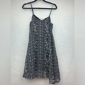 American Rag Cie Black/White Spaghetti Strap Dress Sz S Boho